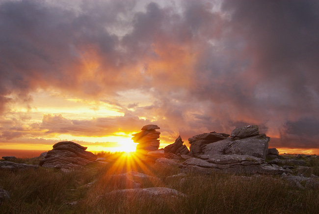 Ledden Tor Dartmoor by Guy Richardson